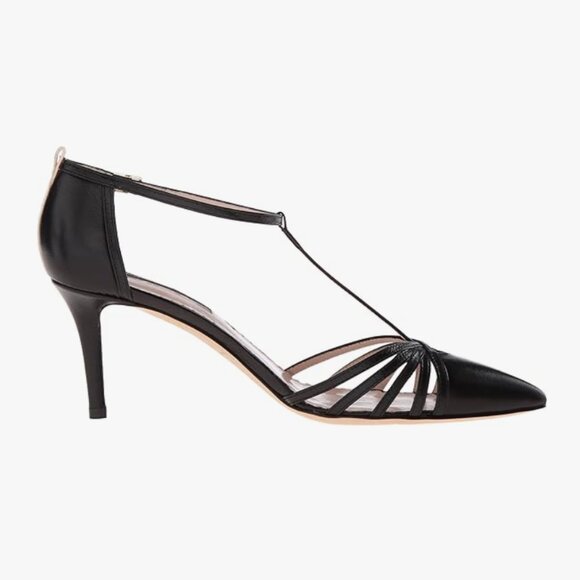 NIB SJP by Sarah Jessica Parker Carrie Black T-Strap Pumps EU 41.5 US 10.5 70mm - Picture 4 of 16